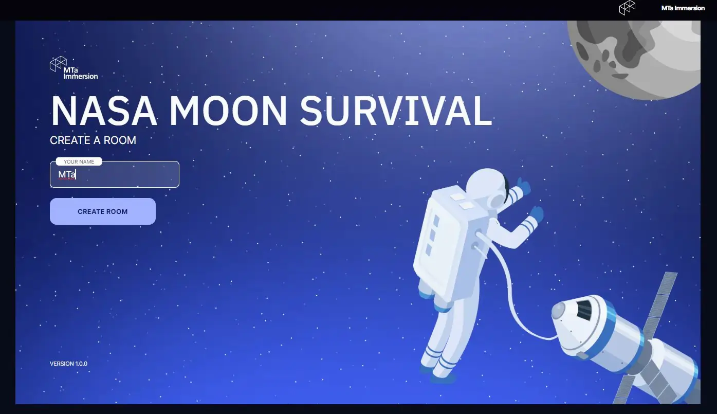 Nasa Moon Survival image - Activities for team building