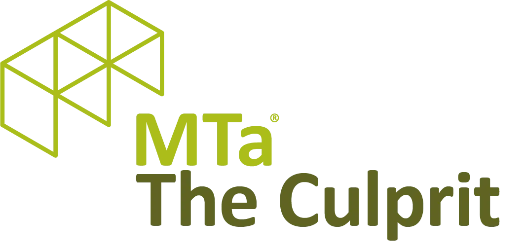 MTa Culprit logo, representing a team problem-solving game focused on building trust and collaboration.